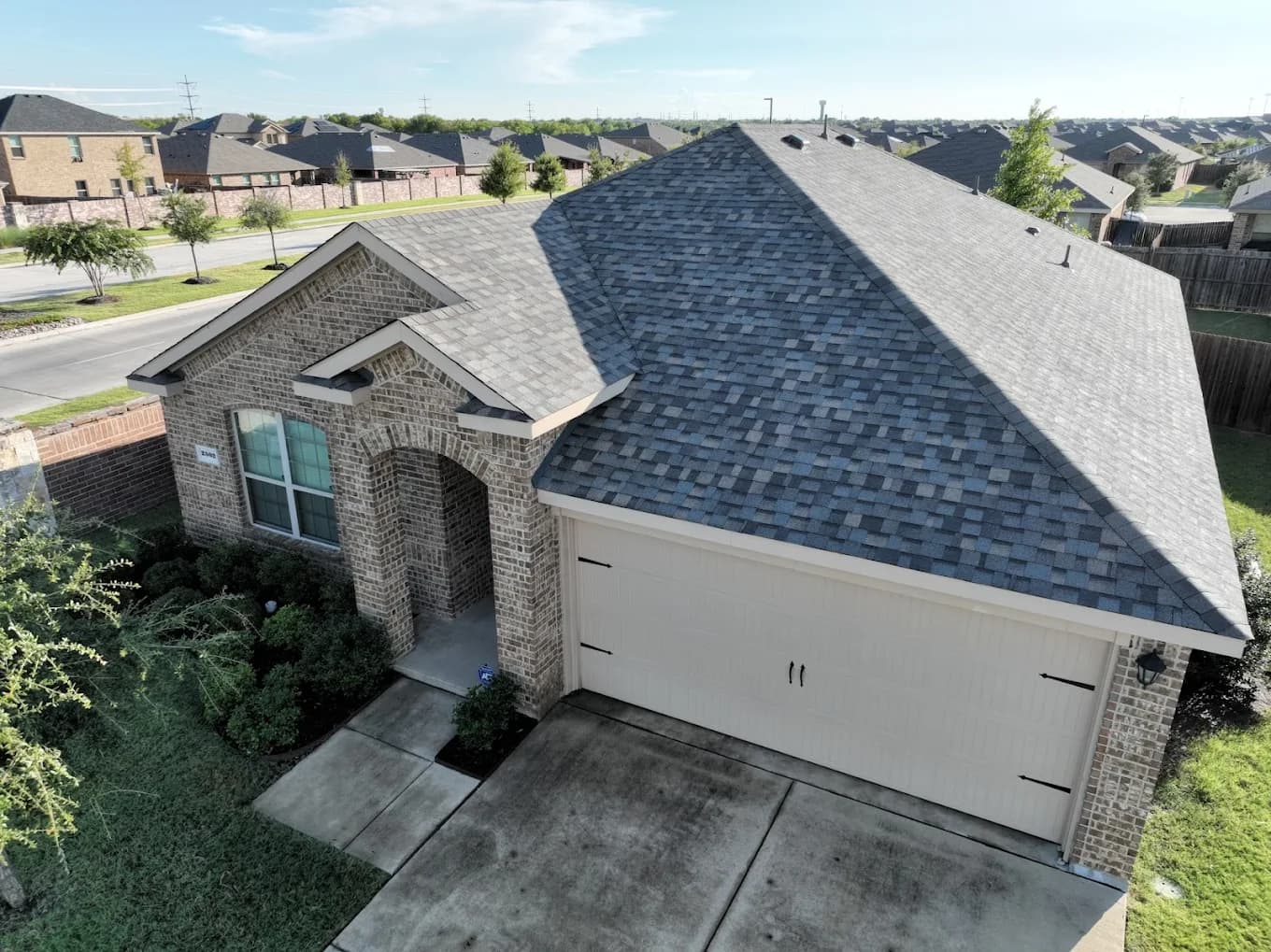 Recent roof installation in - 2